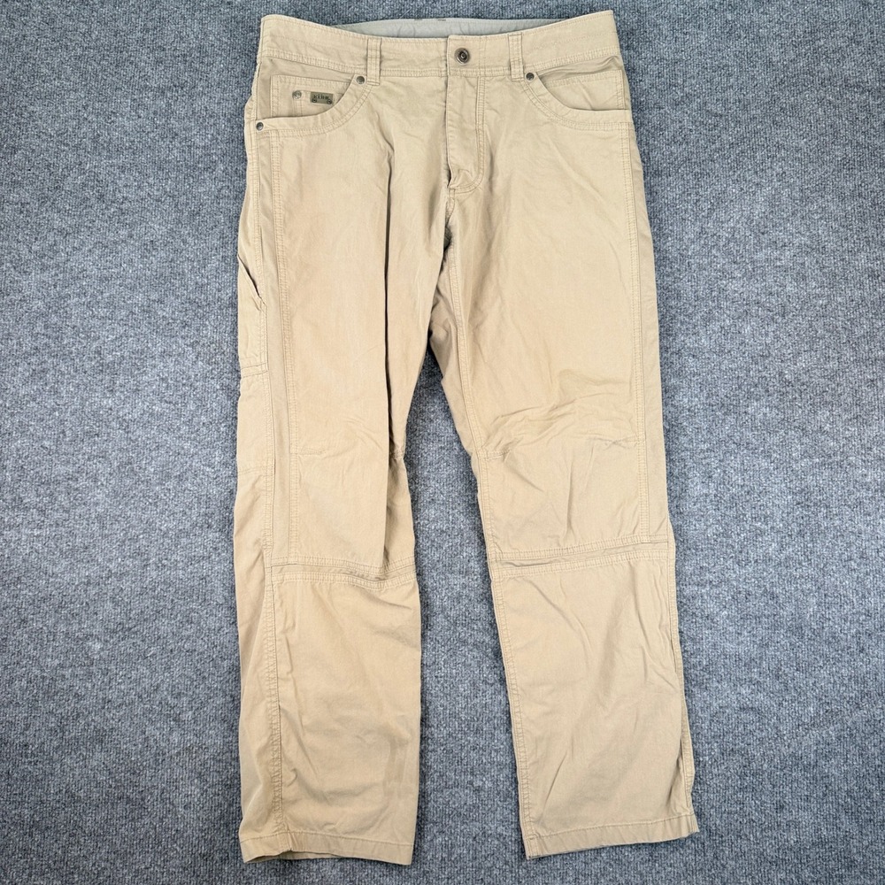 Kuhl Radikl Pants Mens 34x30 Tan Brown Hiking Outdoor Stretch Camping